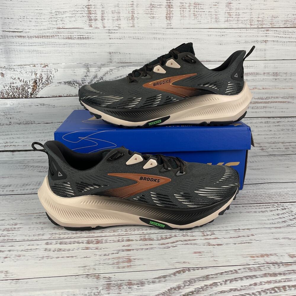 Brooks Ghost Trail Men’s 10.5 Running Shoes Black Ebony Clove Trail